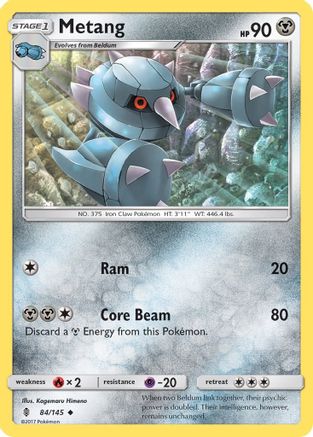 Metang 084/145 - Reverse Holofoil SM Guardians Rising