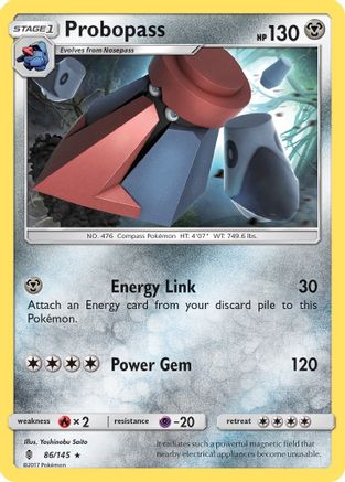 Probopass 086/145 - Reverse Holofoil SM Guardians Rising