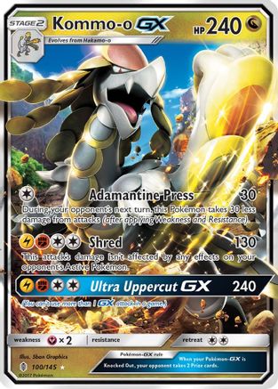 Kommo-o GX 100/145 - Holofoil SM Guardians Rising