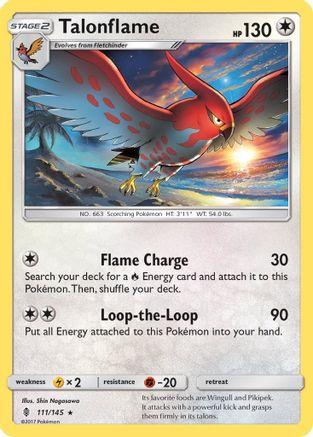 Talonflame 111/145 - Reverse Holofoil SM Guardians Rising