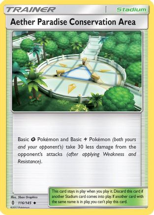 Aether Paradise Conservation Area 116/145 - Reverse Holofoil SM Guardians Rising