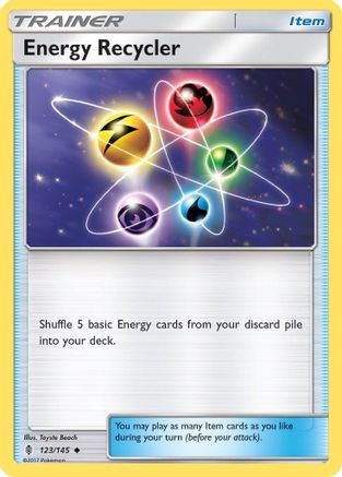 Energy Recycler 123/145 - Reverse Holofoil SM Guardians Rising
