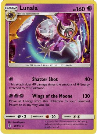 Lunala (Cracked Ice Holo) 061/145 - Holofoil Deck Exclusives