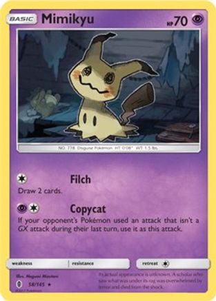 Mimikyu (SM Guardians Rising) 058/145 Deck Exclusives