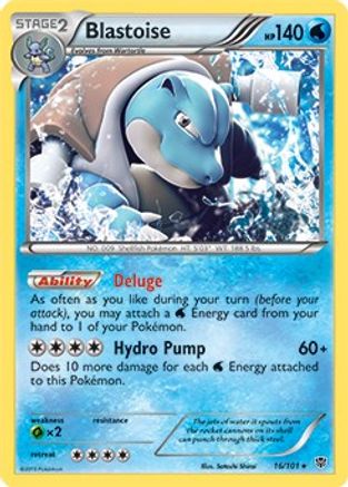 Blastoise (BW Plasma Blast) 016/101 Deck Exclusives