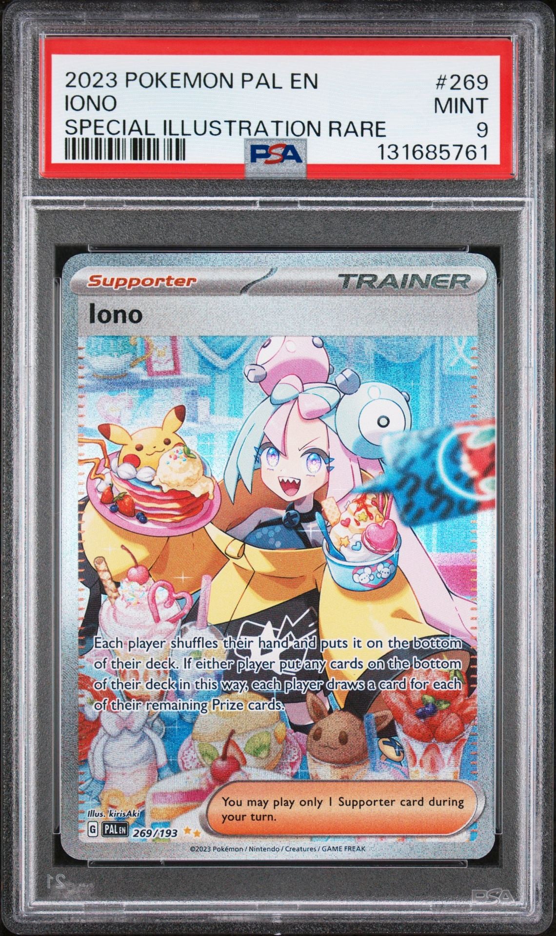 Iono 269/193 PSA 9 2023 Paldea Evolved Pokemon – The Drop Card Shop