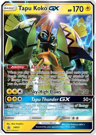 Tapu Koko GX SM33 - Holofoil SM Promos