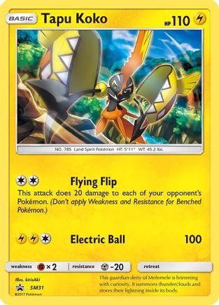 Tapu Koko SM31 - Holofoil SM Promos