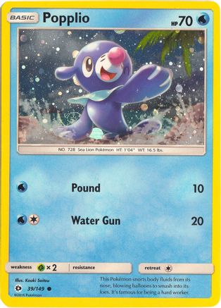 Popplio (Cosmos Holo) 039/149 - Holofoil Miscellaneous Cards & Products