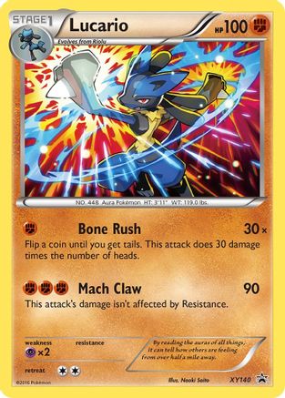 Lucario XY140 - Holofoil XY Promos