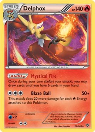 Delphox (XY Base Set) 026/146 Deck Exclusives