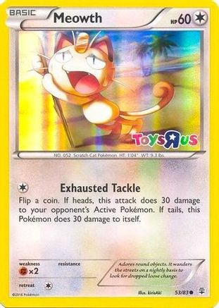Meowth (Toys R Us Promo) 053/83 - Holofoil Miscellaneous Cards & Products