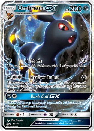 Umbreon GX SM36 - Holofoil SM Promos