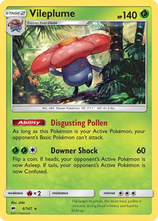 Vileplume 006/147 - Holofoil SM Burning Shadows