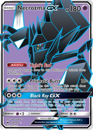 Necrozma GX (Full Art) 134/147 - Holofoil SM Burning Shadows