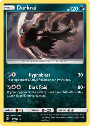Darkrai 087/147 - Holofoil SM Burning Shadows