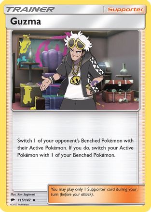 Guzma 115/147 - Reverse Holofoil SM Burning Shadows