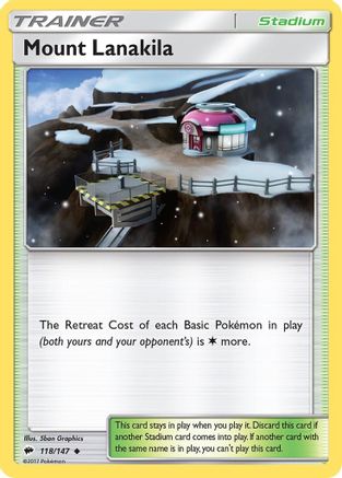 Mount Lanakila 118/147 - Reverse Holofoil SM Burning Shadows