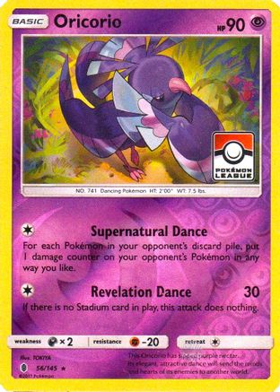 Oricorio (Pokemon League) 056/145 - Reverse Holofoil League & Championship Cards