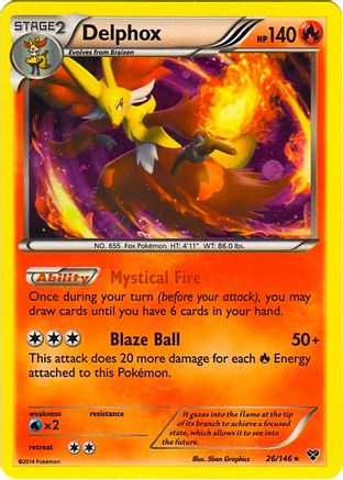 Delphox (Cosmos Holo) 026/146 - Holofoil Blister Exclusives