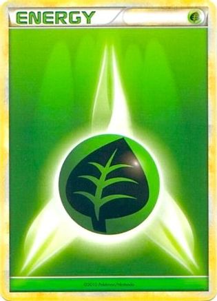 Grass Energy (2010 Unnumbered HGSS Style Non (2010 Unnumbered HGSS Style Non-Holo) League & Championship Cards