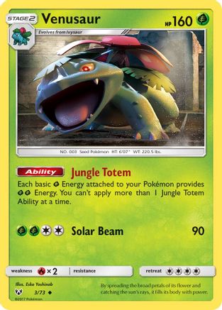 Venusaur 003/73 - Reverse Holofoil Shining Legends