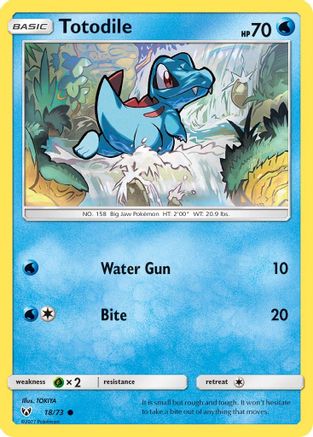 Totodile 018/73 - Reverse Holofoil Shining Legends
