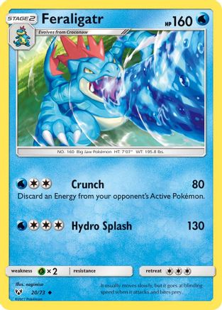 Feraligatr 020/73 - Reverse Holofoil Shining Legends