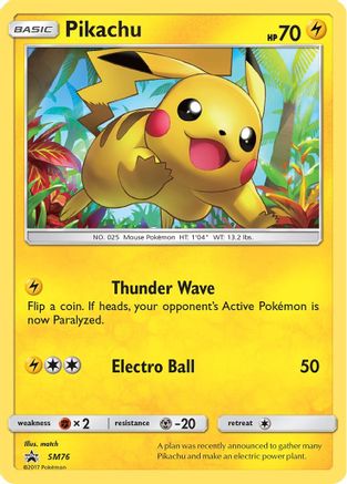 Pikachu SM76 - Holofoil SM Promos