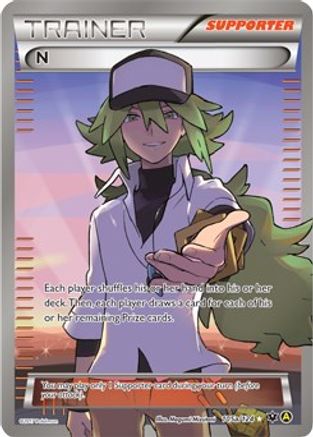 N (Supporter) (Supporter) - 105a/124 105a/124 - Holofoil Alternate Art Promos