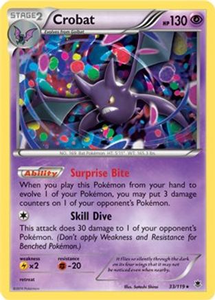 Crobat (Cosmos Holo) 033/119 - Holofoil Miscellaneous Cards & Products
