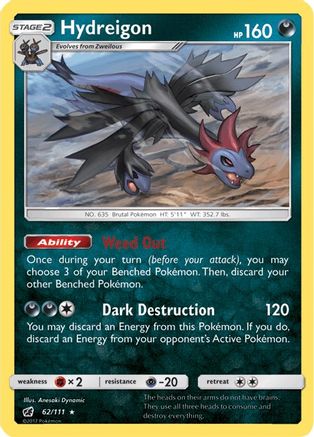 Hydreigon 062/111 - Reverse Holofoil SM Crimson Invasion