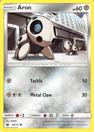 Aron 065/111 - Reverse Holofoil SM Crimson Invasion