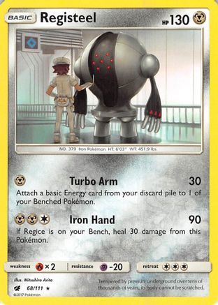 Registeel 068/111 - Reverse Holofoil SM Crimson Invasion