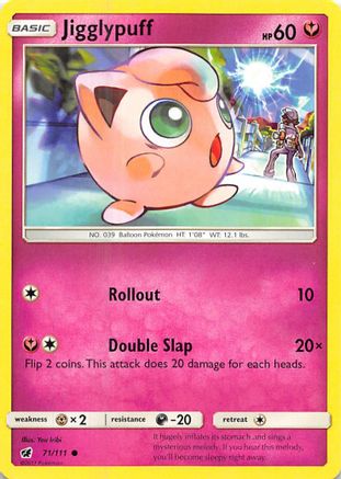 Jigglypuff 071/111 - Reverse Holofoil SM Crimson Invasion