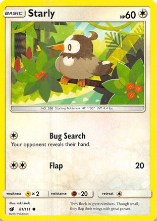 Starly 081/111 - SM Crimson Invasion