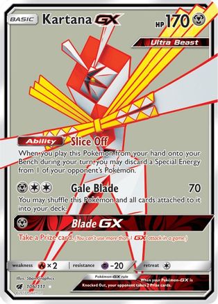 Kartana GX (Full Art) 106/111 - Holofoil SM Crimson Invasion