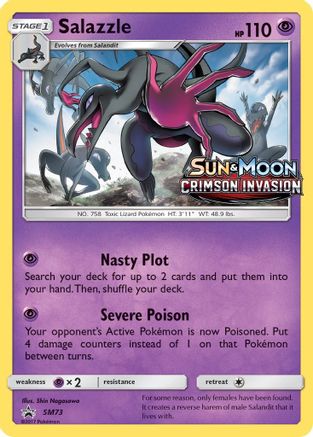 Salazzle (Prerelease) SM73 - Holofoil SM Promos