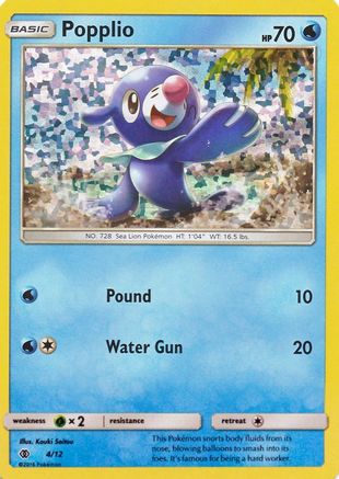 Popplio 004/12 - Holofoil McDonalds Promos 2017