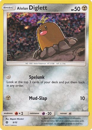 Alolan Diglett 009/12 - Holofoil McDonalds Promos 2017