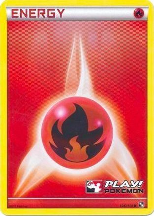 Fire Energy (Play! Pokemon) 106/114 - Holofoil League & Championship Cards