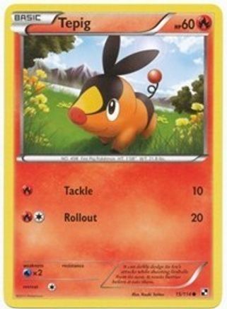 Tepig 15/114 (Cosmos Holo) (Cosmos Holo) 015/114 - Holofoil League & Championship Cards