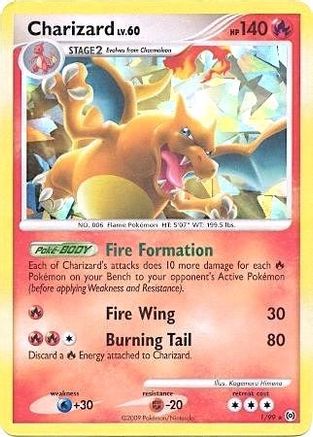 Charizard (Cracked Ice Holo) 001/99 - Holofoil Miscellaneous Cards & Products