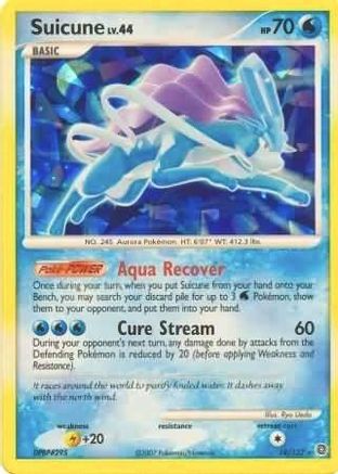 Suicune (Cracked Ice Holo) 019/132 - Holofoil Miscellaneous Cards & Products