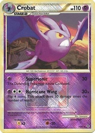 Crobat (League Promo) 014/95 - Reverse Holofoil League & Championship Cards
