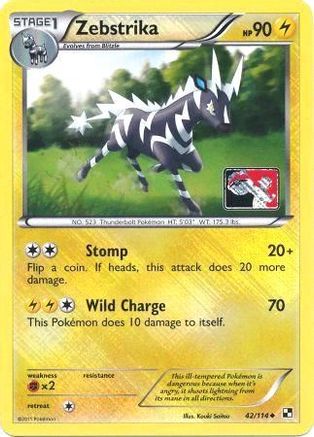 Zebstrika (League Promo) 042/114 - Reverse Holofoil League & Championship Cards