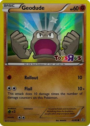 Geodude (Toys R Us Promo) 043/83 - Holofoil Miscellaneous Cards & Products