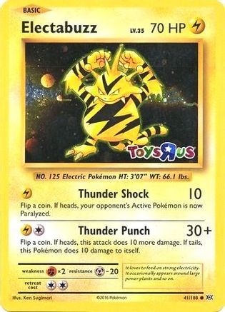 Electabuzz (Toys R Us Promo) 041/108 - Holofoil Miscellaneous Cards & Products