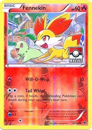 Fennekin (Pokemon League) 010/124 - Reverse Holofoil League & Championship Cards