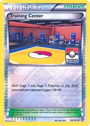 Training Center (Pokemon League) 102/111 - Reverse Holofoil League & Championship Cards